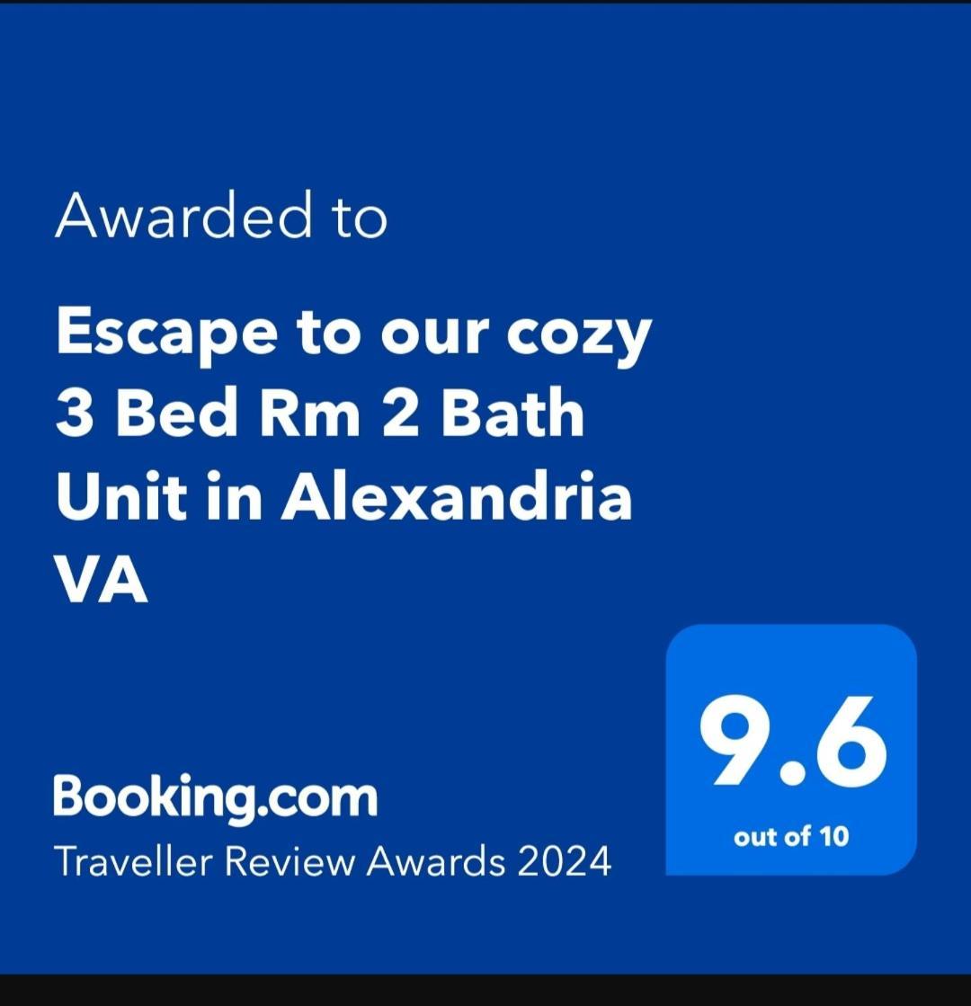 הוילה Escape To Our Cozy 3 Bed Rm 2 Bath Unit In Alexandria Va מראה חיצוני תמונה